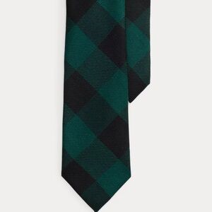 1901 Plaid Green and Black Men's Tie